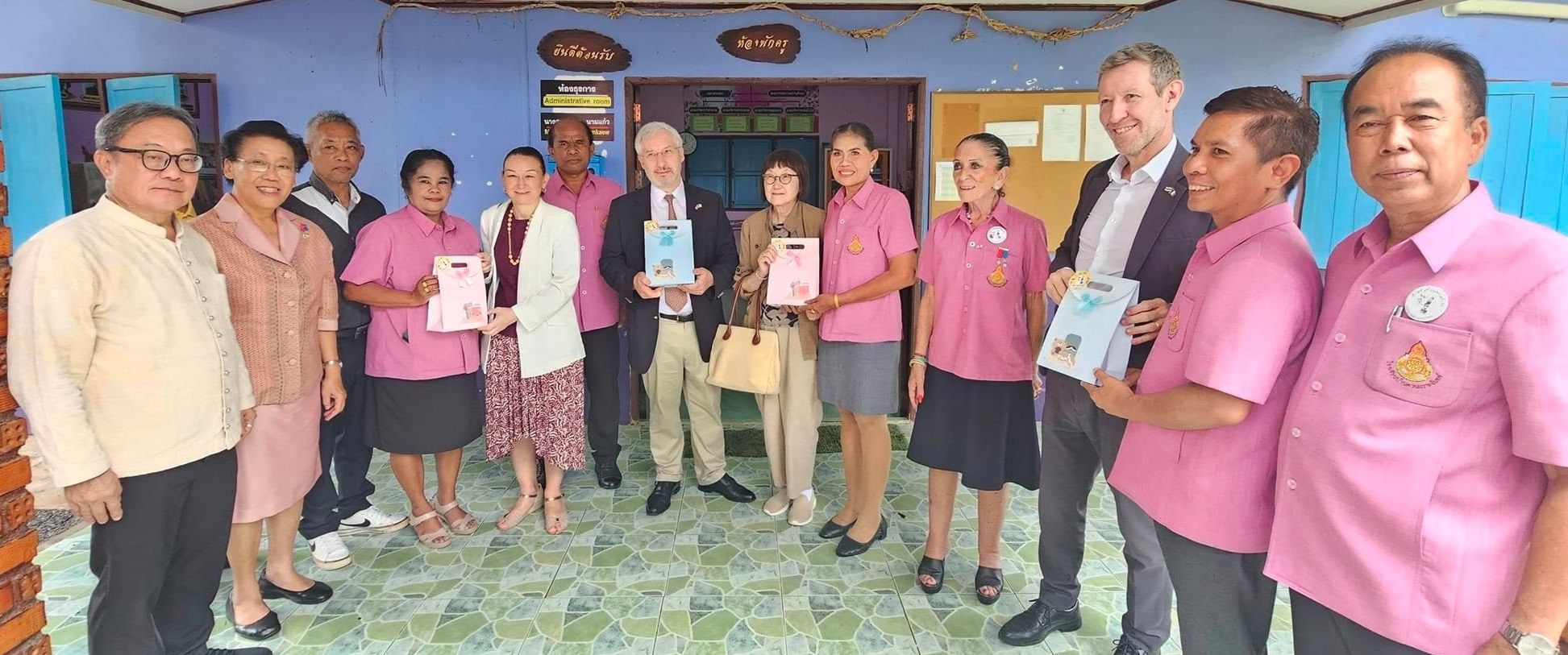 His Excellency M. Poimboeuf, the French Ambassador to Thailand visitng Natacha School 20/09/2024